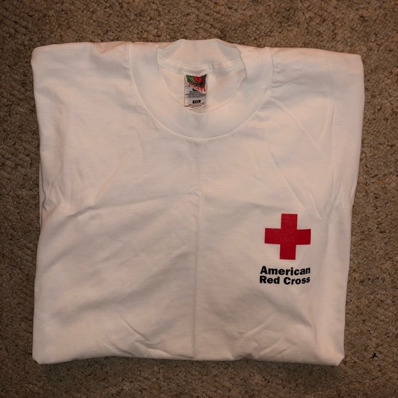 Vintage single stitched America Red Cross t shirt - Picture 1 of 2